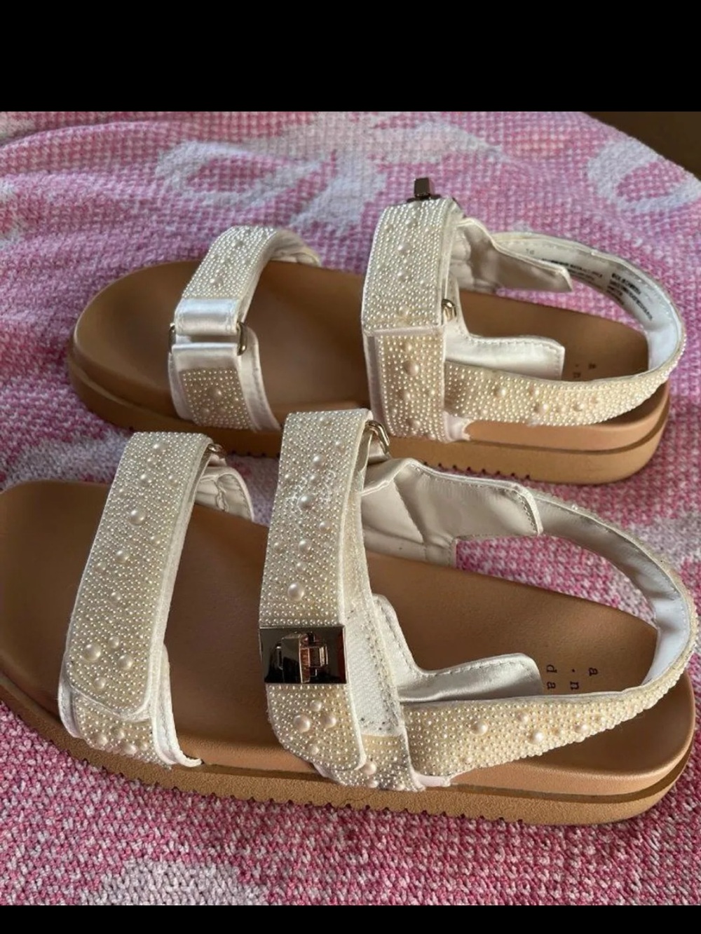 Target Ivory Pearl-Embellished Women’s Sandals